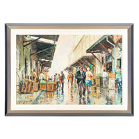 Carlo Sdoya (S African 1914-1996) Market Street Scene