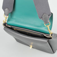 ANYA HINDMARCH 2016 Bathurst Space Invader Two-Way Gray Bag