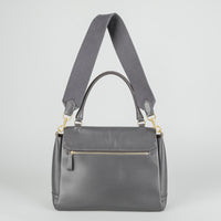 ANYA HINDMARCH 2016 Bathurst Space Invader Two-Way Gray Bag
