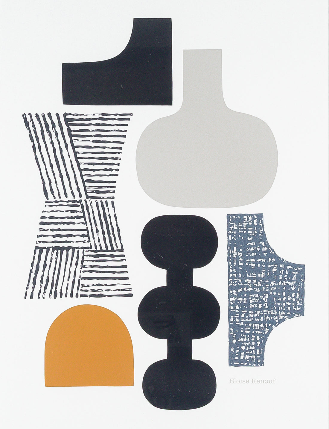 Eloise Renouf (British 20thC)  "Wood And Stone No1"