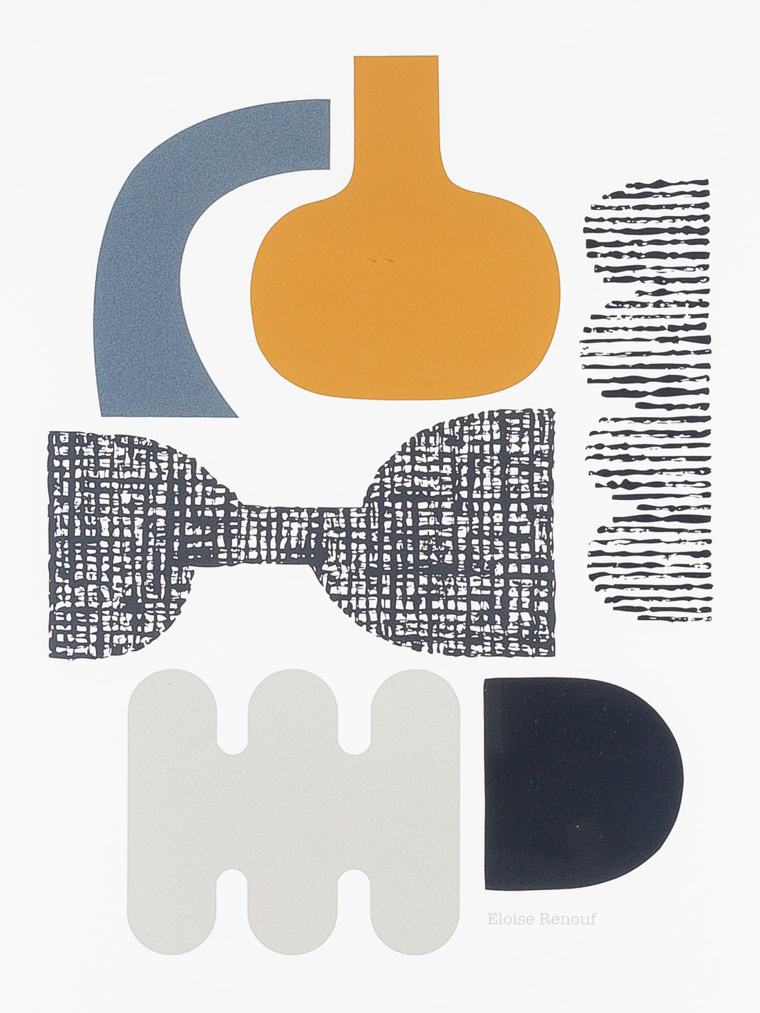Eloise Renouf (British 20thC)  "Wood And Stone No2"