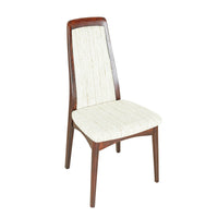 SVEGARDS MARKARYD Rosewood Chairs w/Beige Up Set of 4