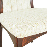 SVEGARDS MARKARYD Rosewood Chairs w/Beige Up Set of 4