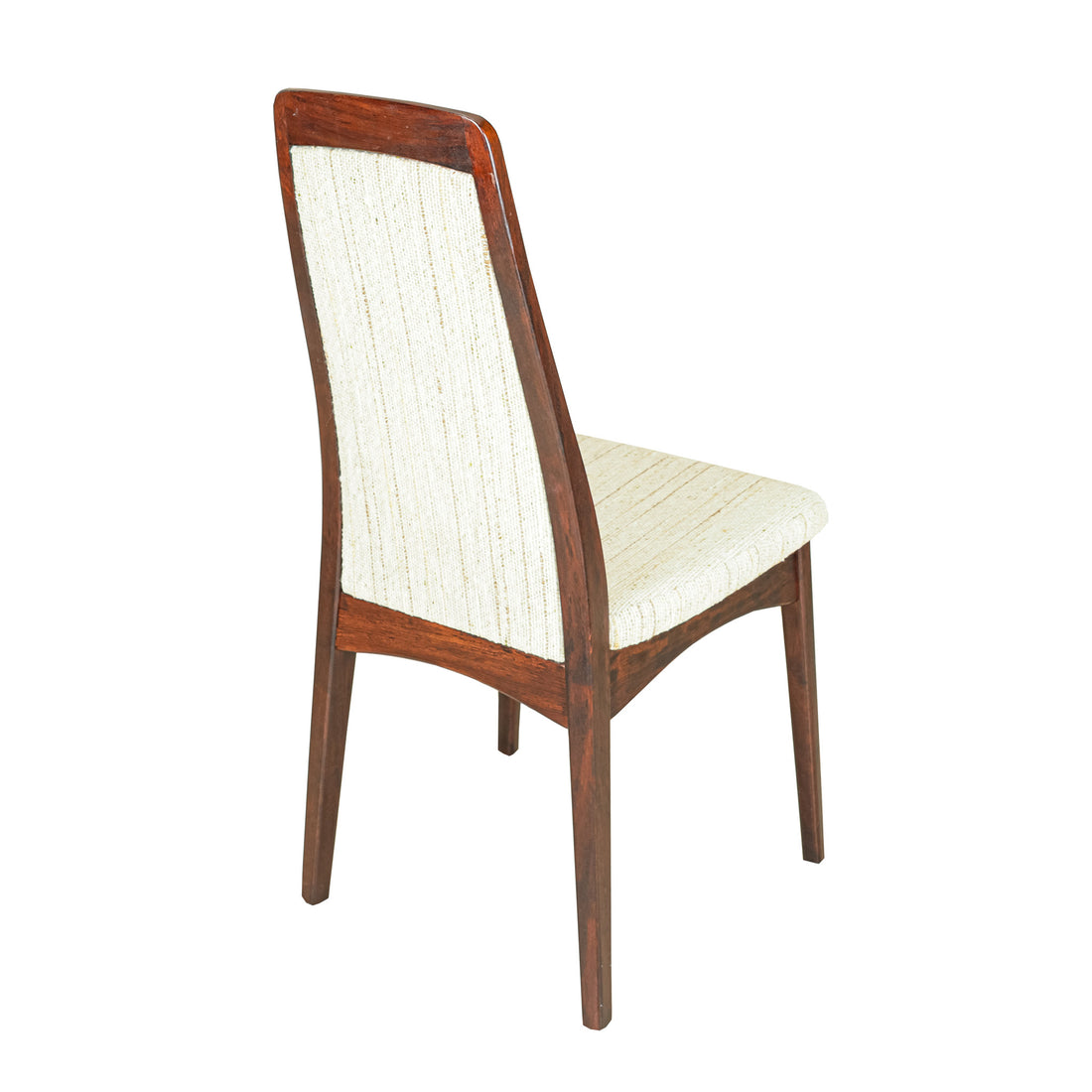 SVEGARDS MARKARYD Rosewood Chairs w/Beige Up Set of 4