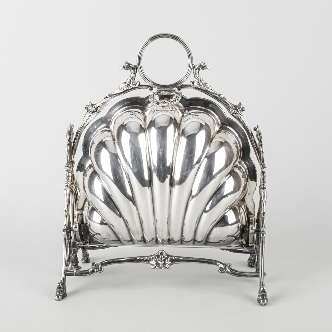 COOPER BROTHERS Silver Plate Folding Muffin/Biscuit Warmer