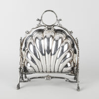 COOPER BROTHERS Silver Plate Folding Muffin/Biscuit Warmer
