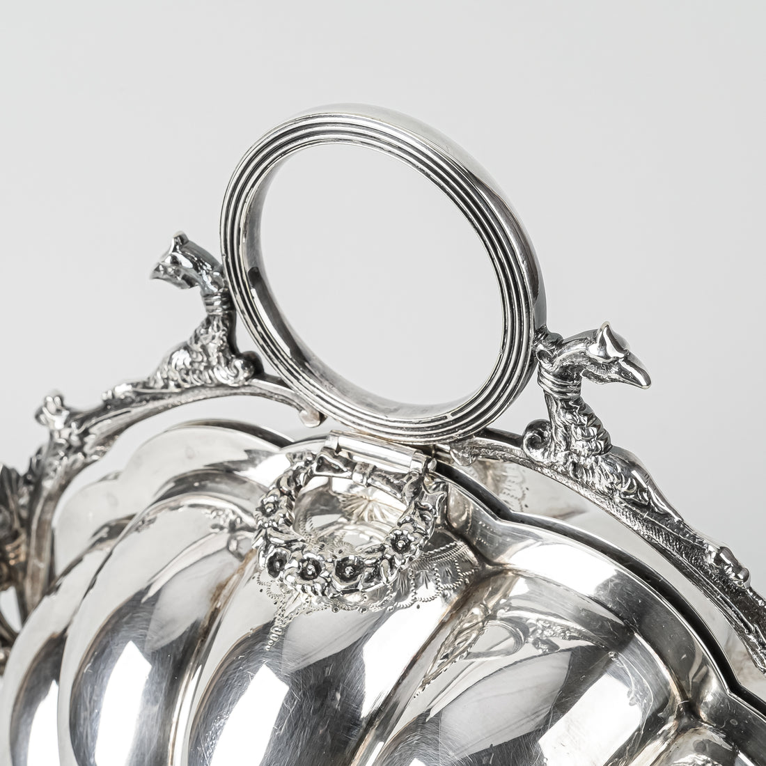 COOPER BROTHERS Silver Plate Folding Muffin/Biscuit Warmer