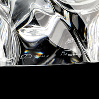 DAUM Crystal Free Form Art Glass Basket