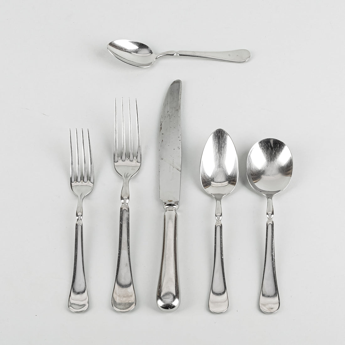 CHRISTOFLE Acier/Capricorne OASIS Stainless Steel Flatware 45 Pieces