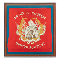 Queen Victoria Diamond Jubilee Framed Banner 29"x29"
