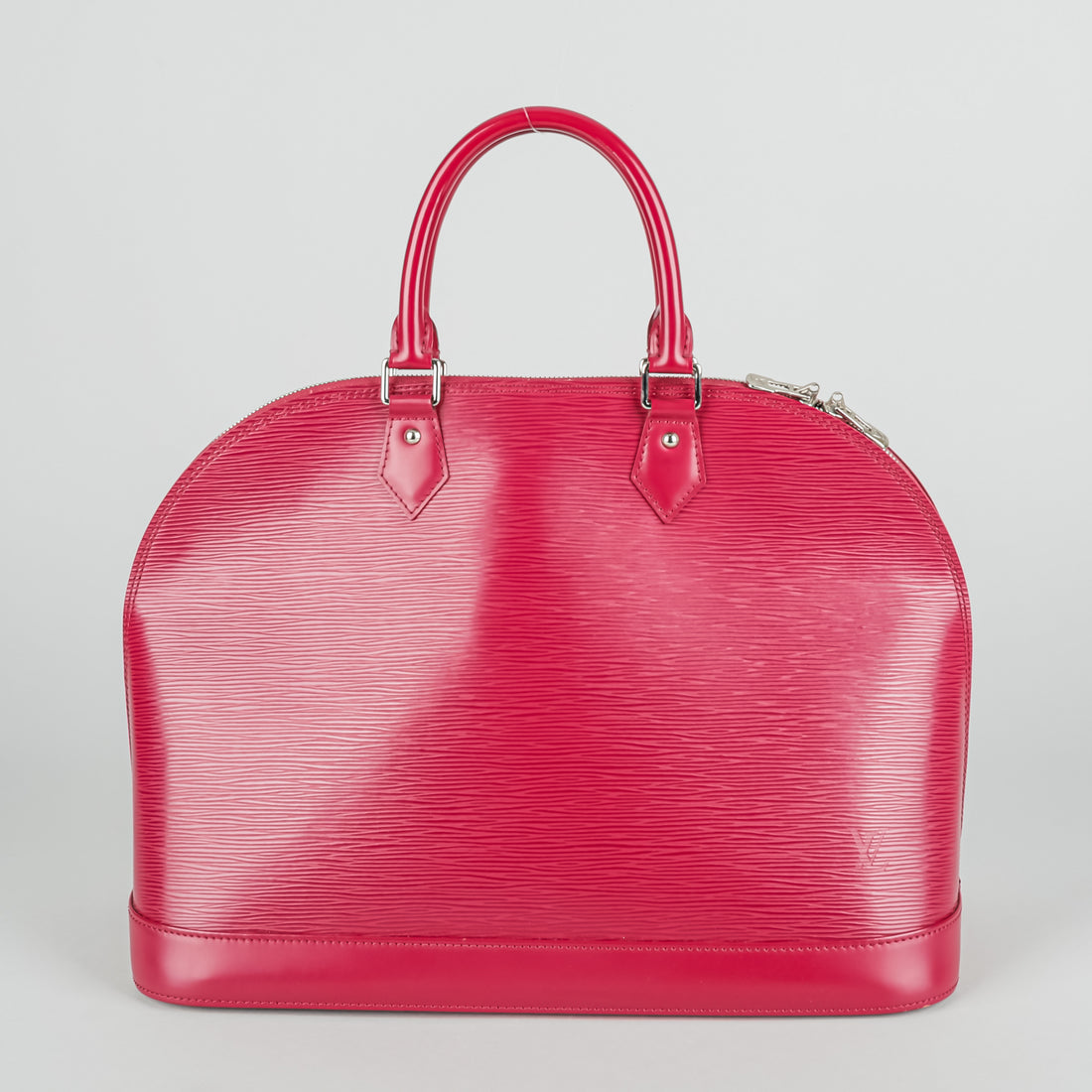 LOUIS VUITTON Red Epi Alma MM Handbag