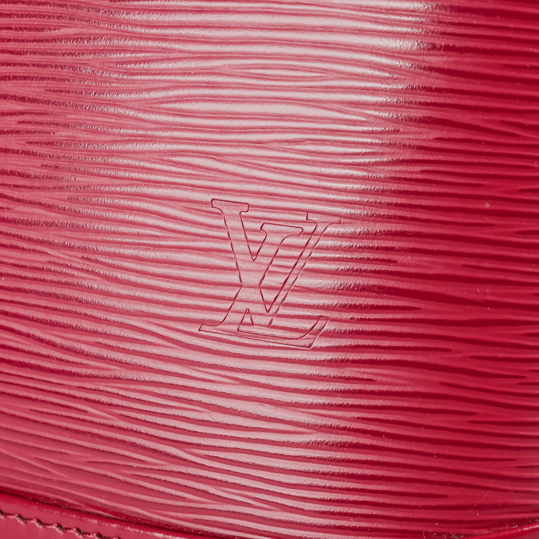 LOUIS VUITTON Red Epi Alma MM Handbag