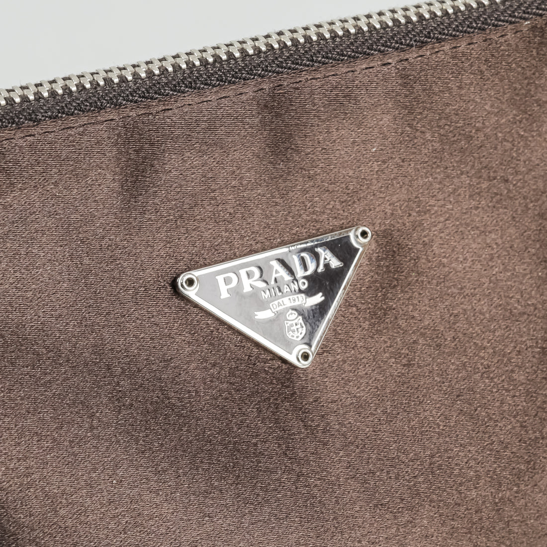 PRADA Satin Ebano Make up Pouch