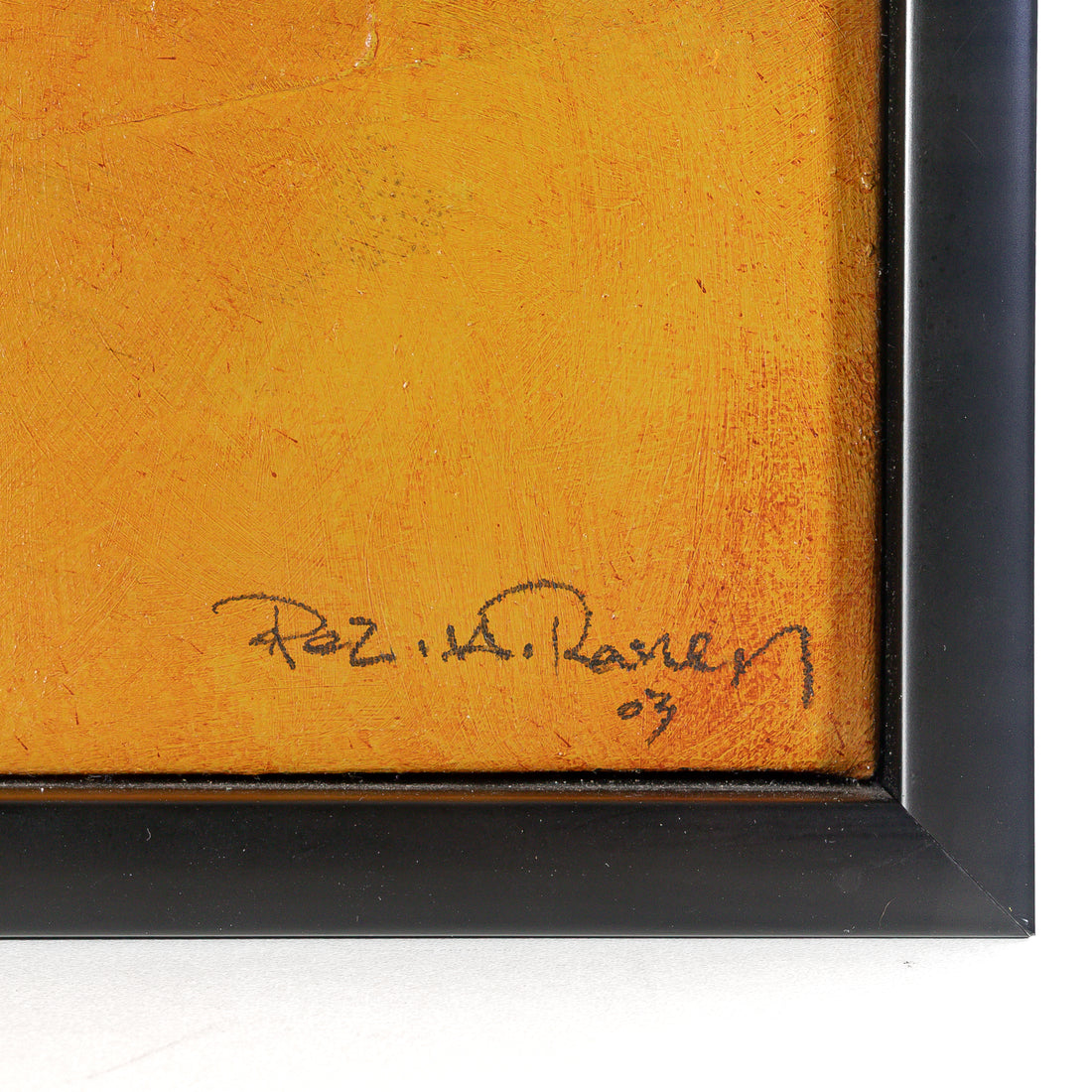 Rez Raven (Persian 1962) Abstract-Mixesd Media On Canvas