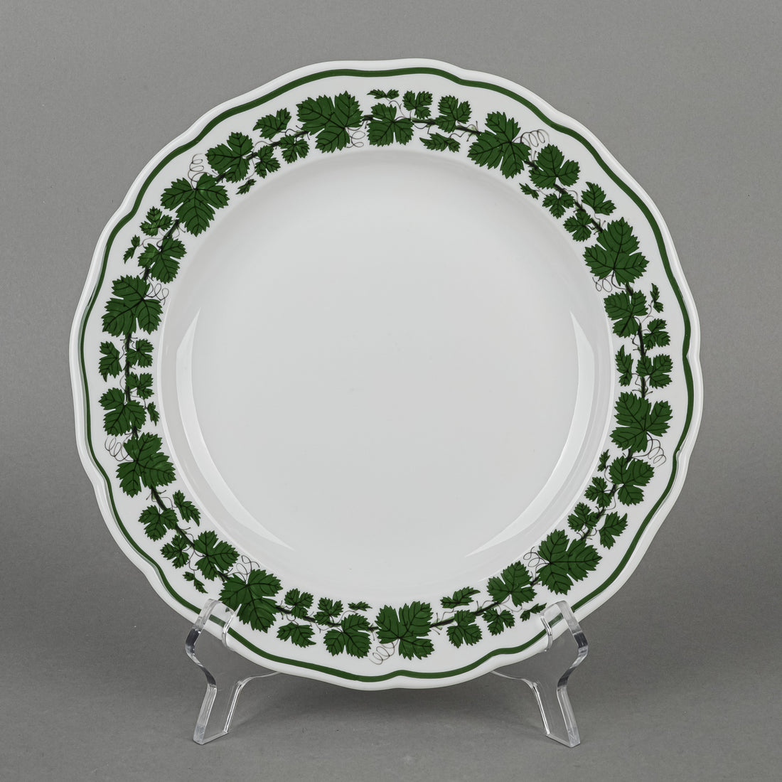 MEISSEN Full Green Vine Dinner Plate