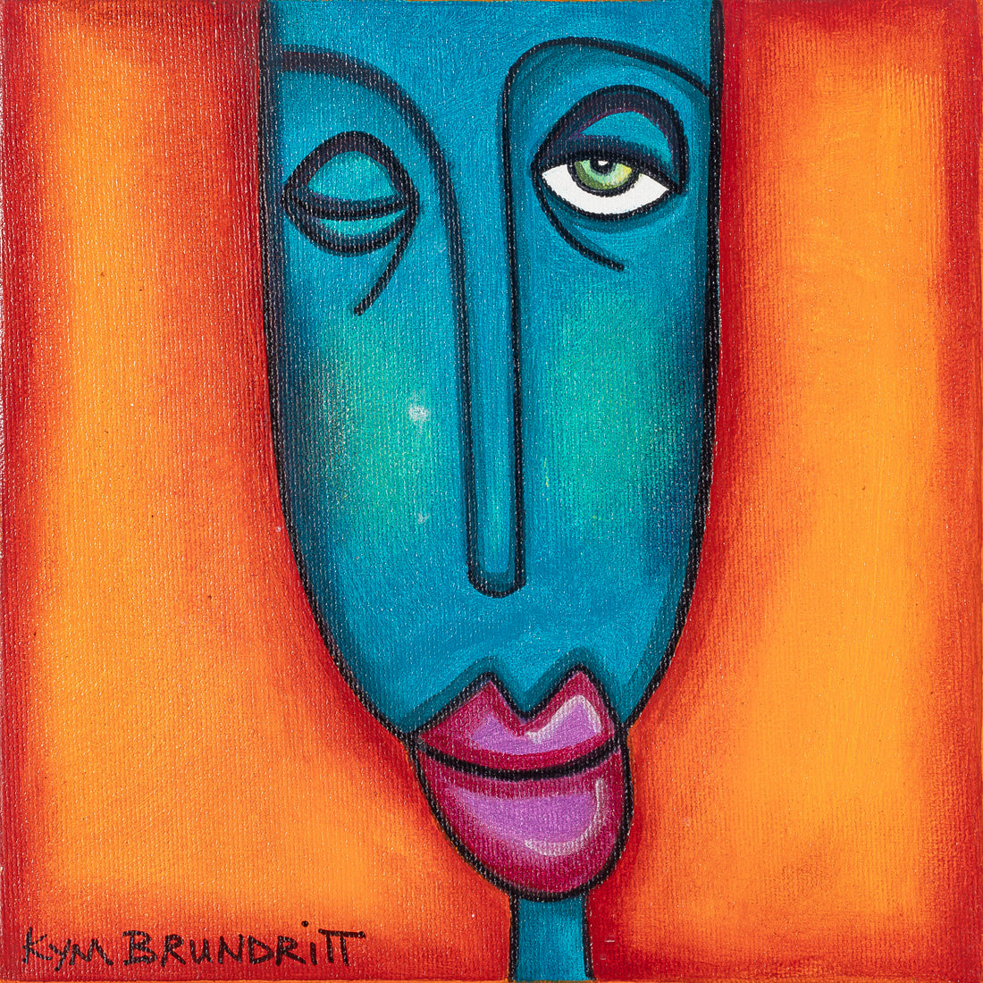 Kym Brundritt (Canadian 20thC) - Face