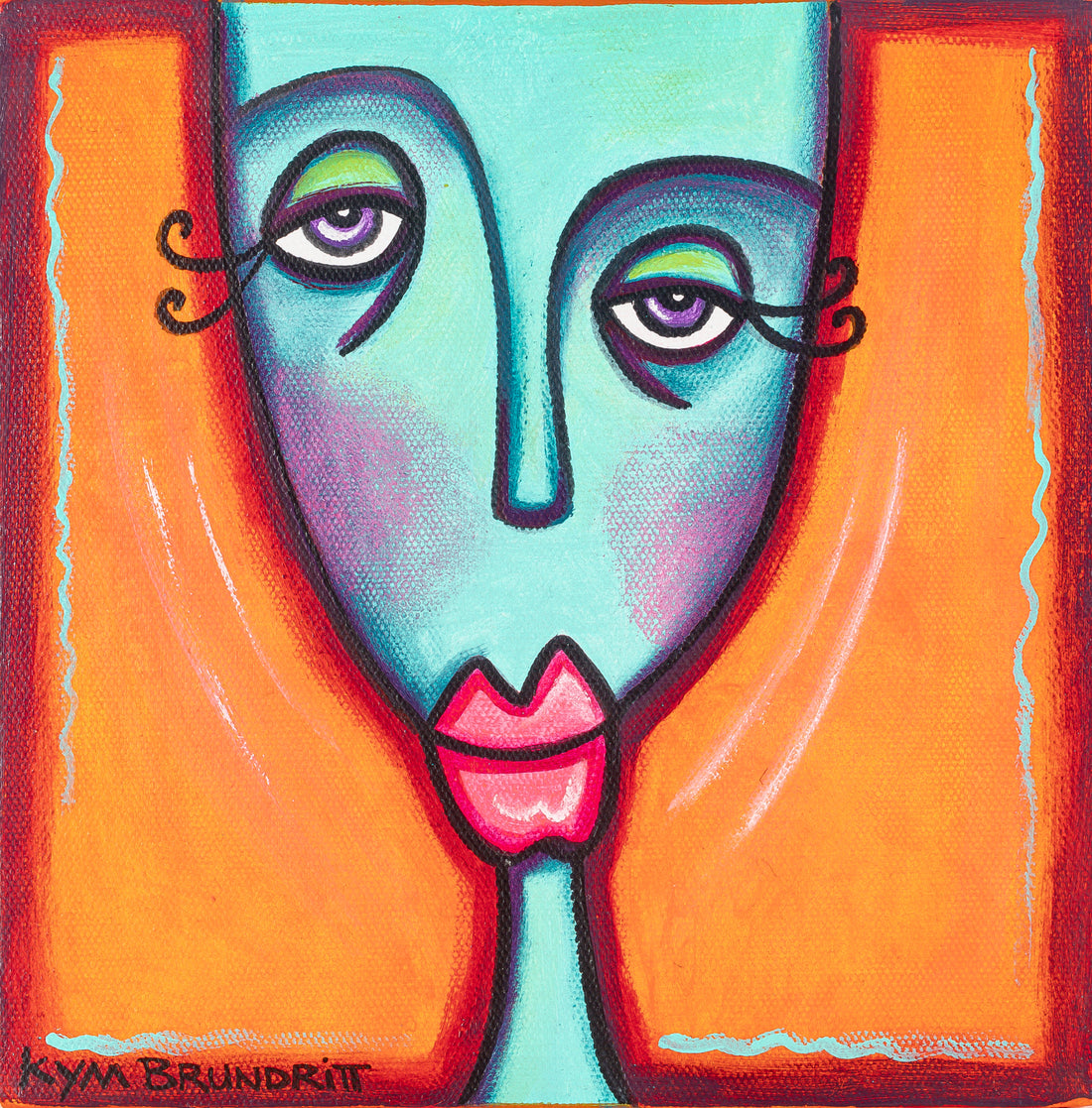 Kym Brundritt (Canadian 20thC) - Face