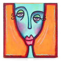 Kym Brundritt (Canadian 20thC) - Face