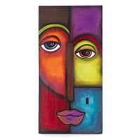 Kym Brundritt (Canadian 20th C) "Abstract Face"