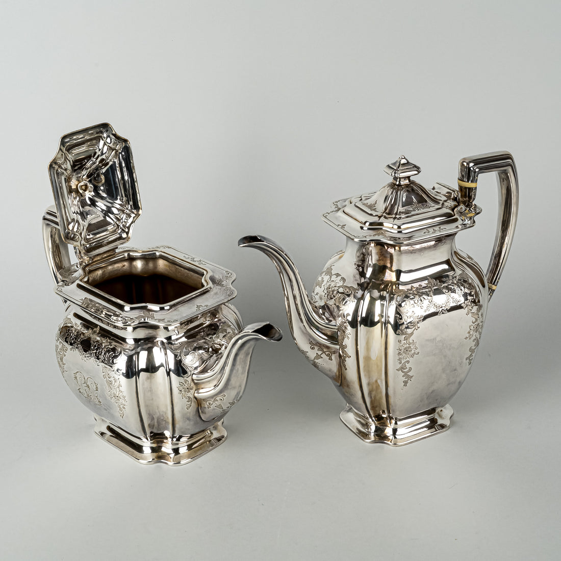 ATKIN BROTHERS Silver Plate Tea & Coffee Service 5425 4 Pieces