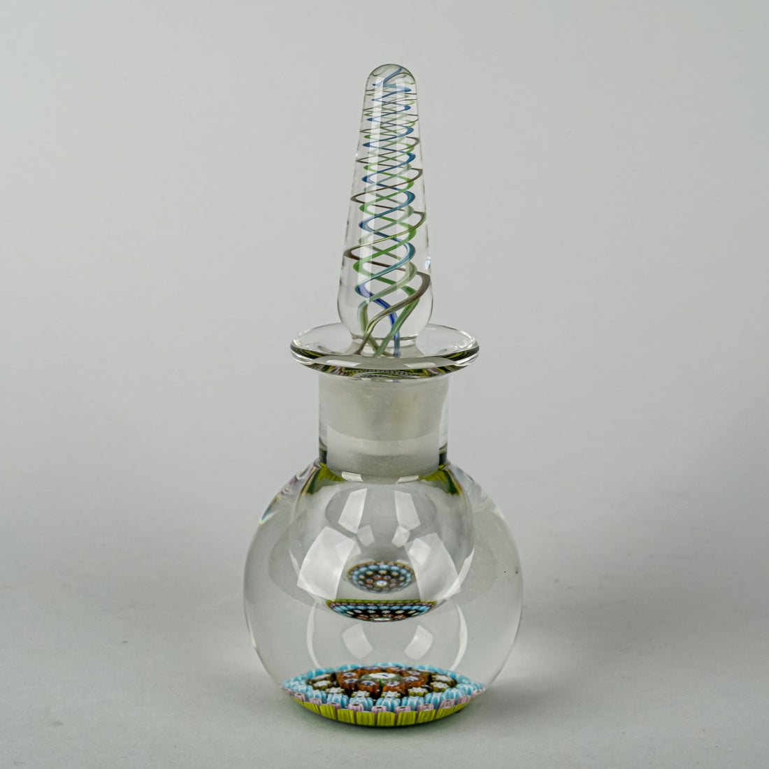 PERTHSHIRE Millefiori Crystal Bottle & Stopper