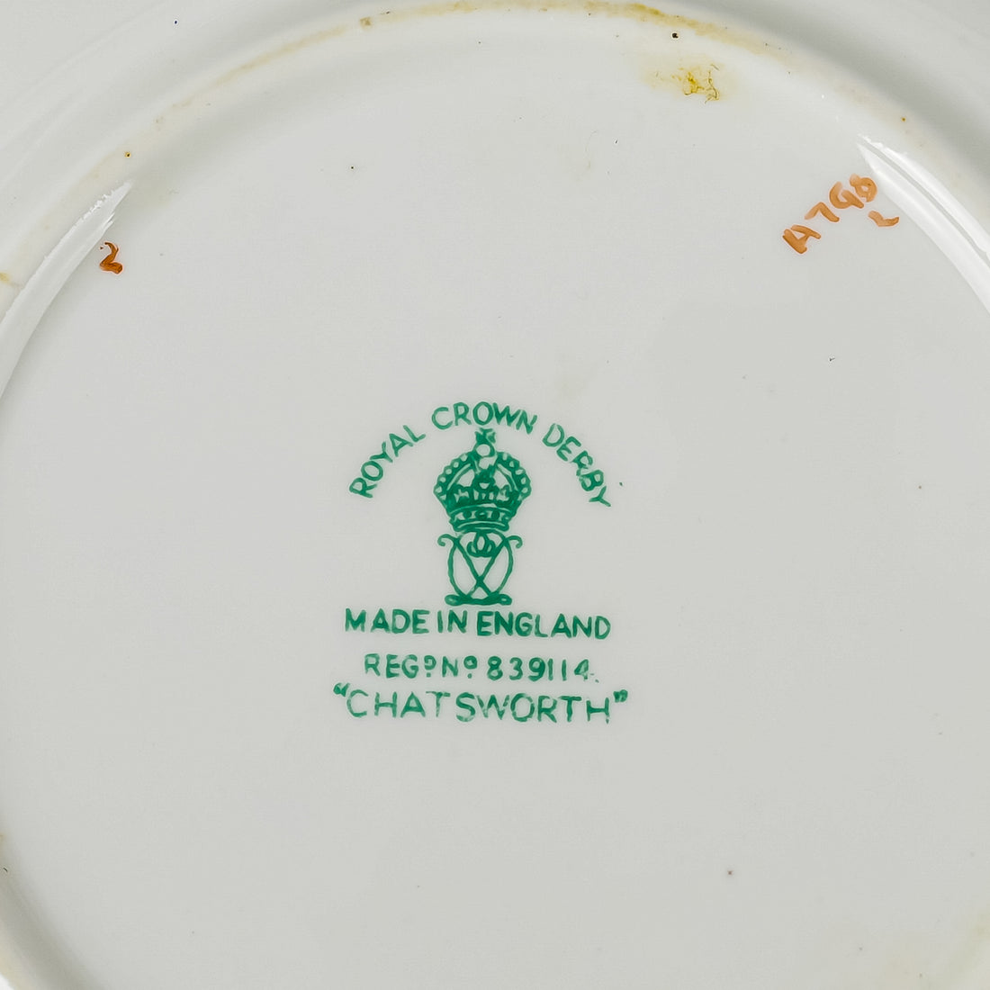 ROYAL CROWN DERBY Chatsworth Bread And Butter Plates Set Of 5