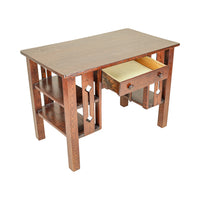 Vintage Oak Arts & Crafts Style Library Desk
