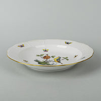HEREND Rothchild Bird Soup Plates 503 Set Of 8