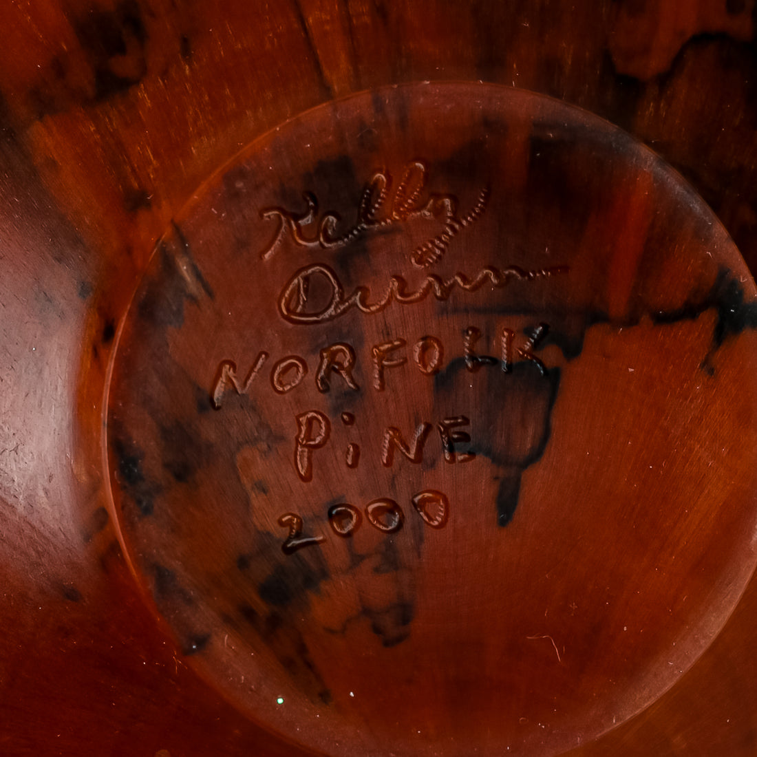 KELLY DUNN Turned Wooden Bowl