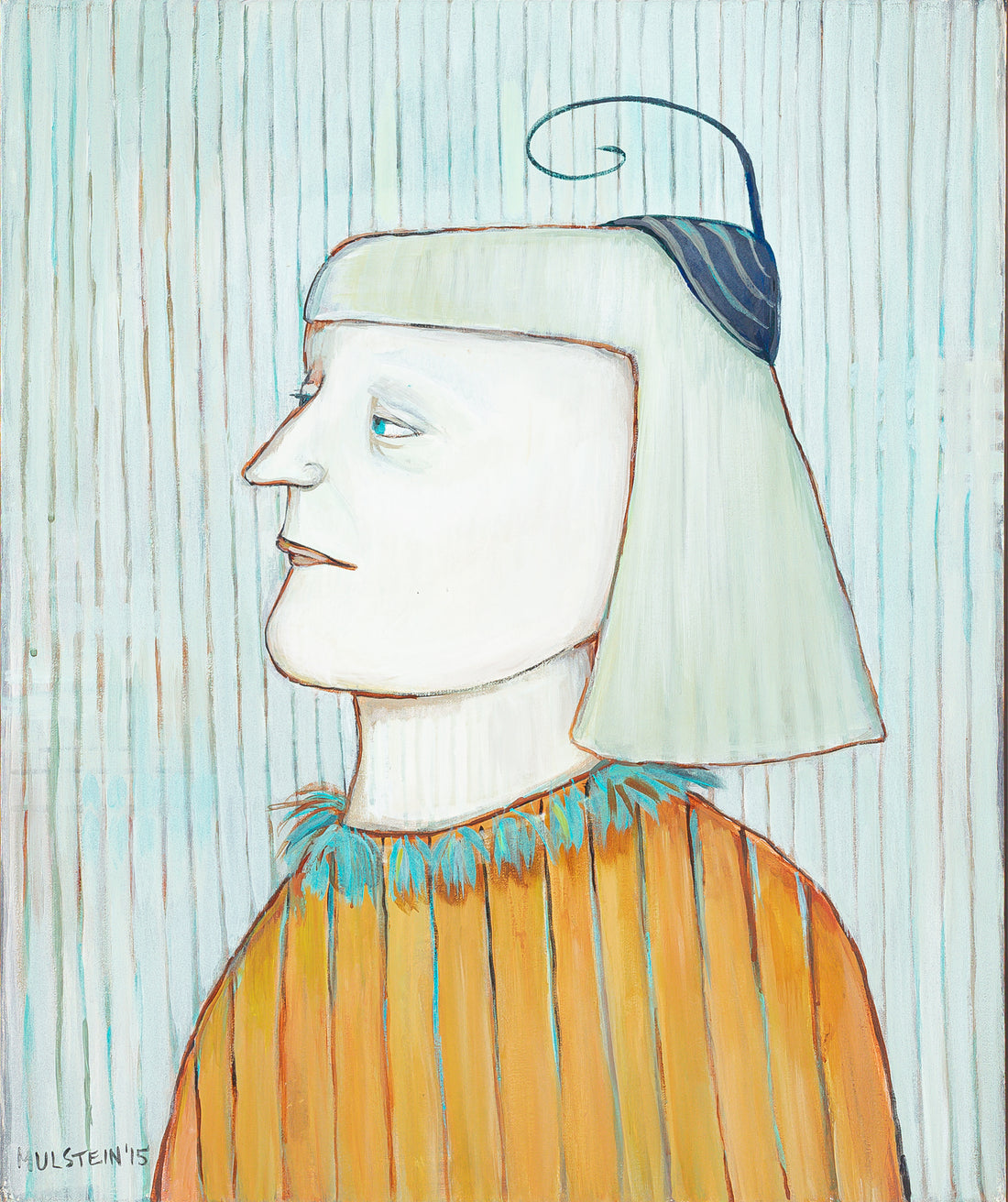 Barbara Mulstein (Canadian 20th C) Untitled Portrait