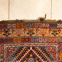 Antique Hand Knotted Wool Kurdish Style Runner