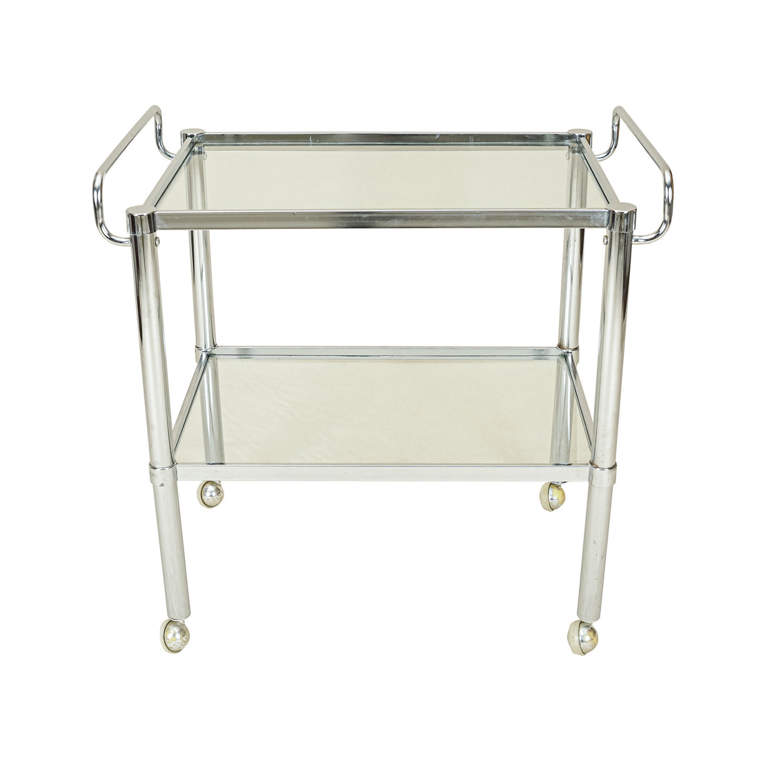 Chrome And Glass Drinks Cart
