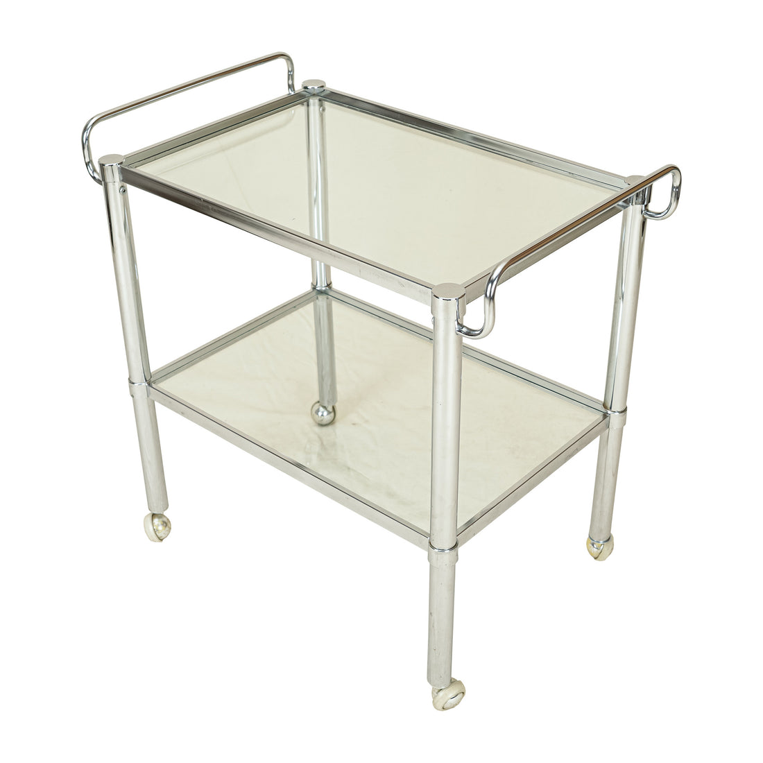 Chrome And Glass Drinks Cart
