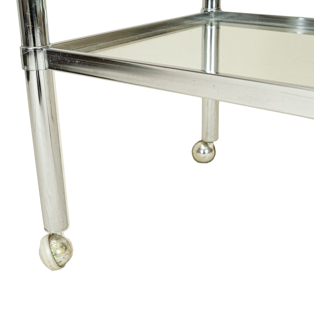 Chrome And Glass Drinks Cart