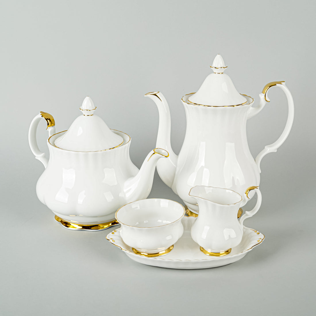 ROYAL ALBERT Val D'or Tea & Coffee Service 7 Pieces