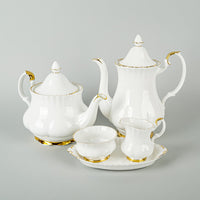 ROYAL ALBERT Val D'or Tea & Coffee Service 7 Pieces