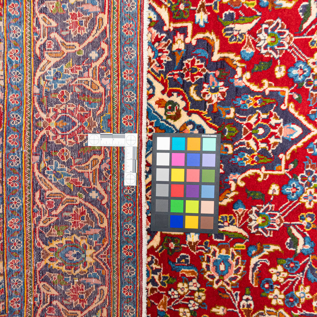 Hand Knotted Wool Kashan Style Persian Rug 84"x55"
