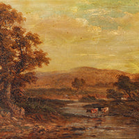 Attr. M.M. Jacobi (British 19th C) Landscape W/Sheep & Figs