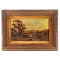 Attr. M.M. Jacobi (British 19th C) Landscape W/Sheep & Figs