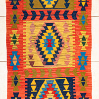 Wool Flatweave Kilim Runner         140"x33"