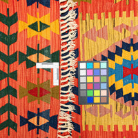 Wool Flatweave Kilim Runner         140"x33"