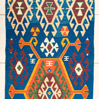 Wool Flatweave Kilim Runner            75"x32"