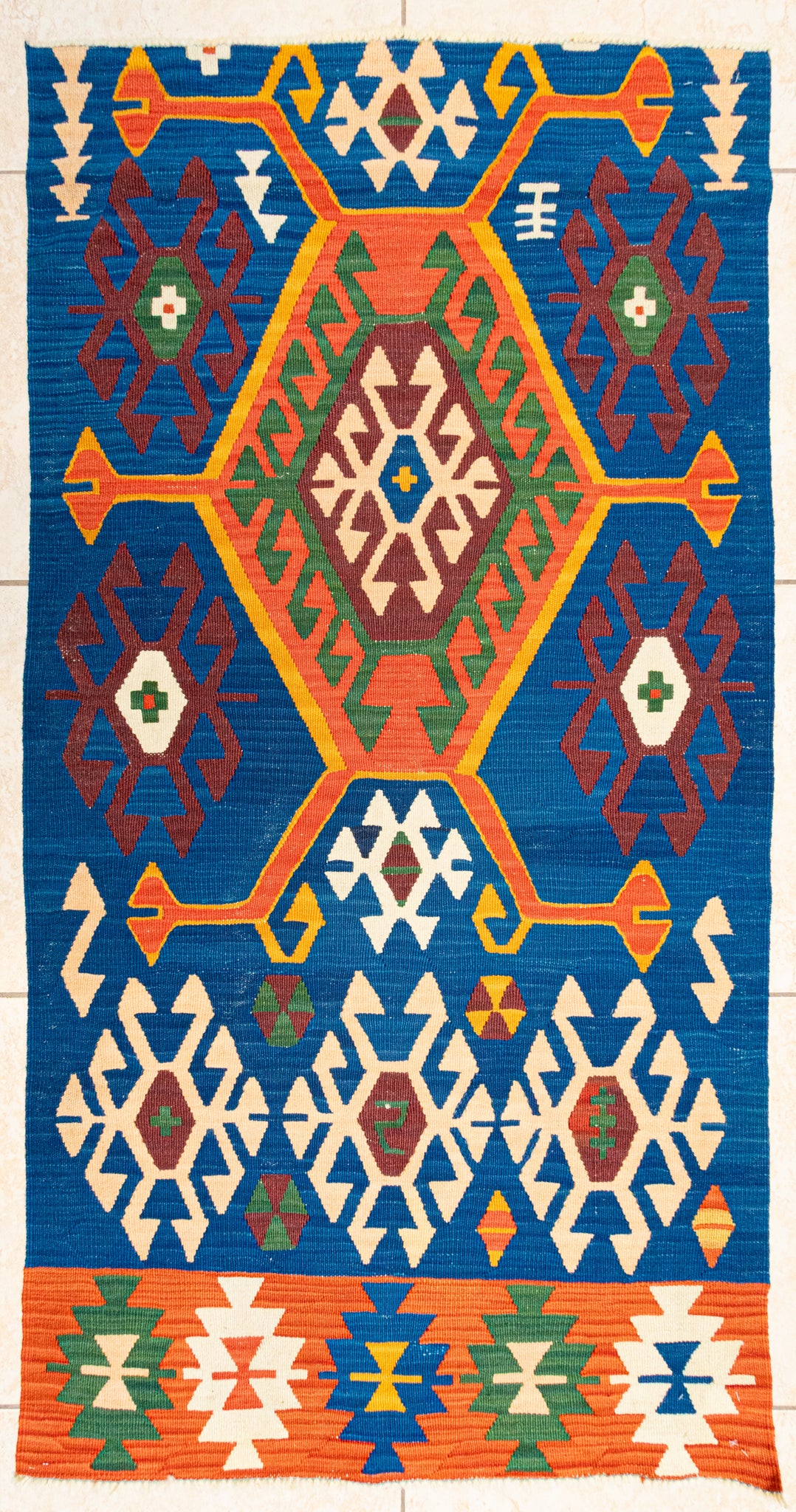 Wool Flatweave Kilim Rug 61"x32"
