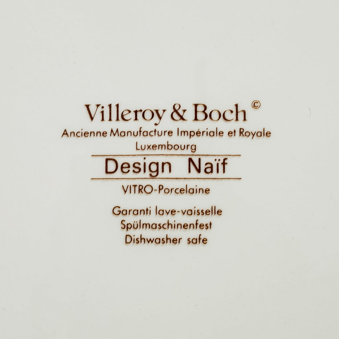 VILLEROY & BOCH Design Naif Charger/Platter Noah Ark