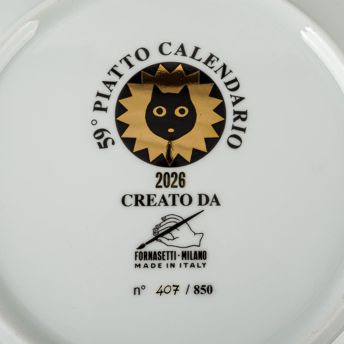FORNASETTI 2026 Calendar Plate