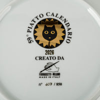 FORNASETTI 2026 Calendar Plate