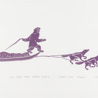 Daniel Inukpuk (Nunavik 1942)      "Driving The Dog Team"
