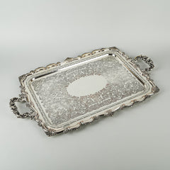 INTERNATIONAL SILVER Sheffield Reproduction Silver Plate Tray 3/7-20
