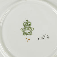 AYNSLEY Cup & Saucer JA Bailey Cabbage Rose Floral, Cream