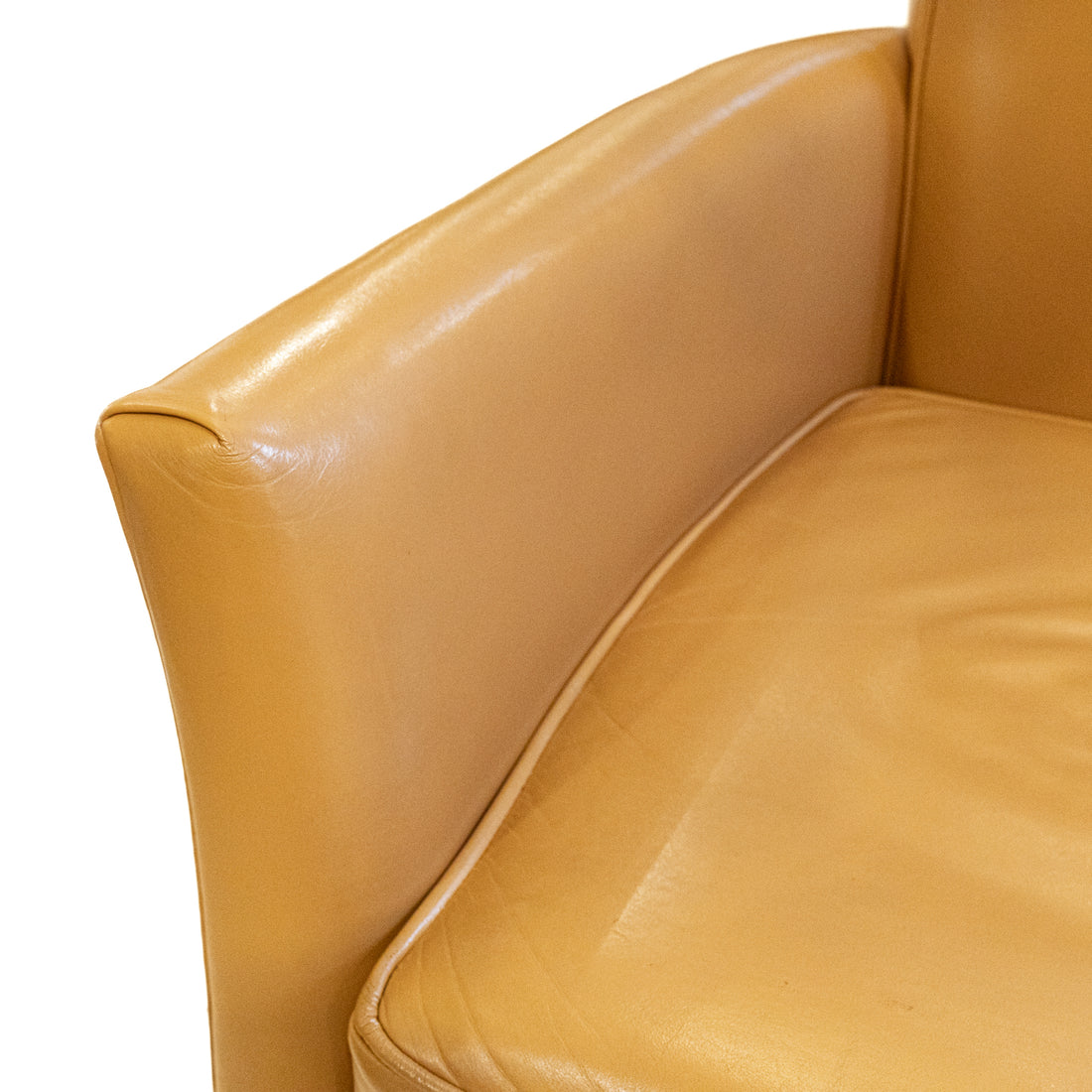 Tan Leather Arm Chairs Set Of 2